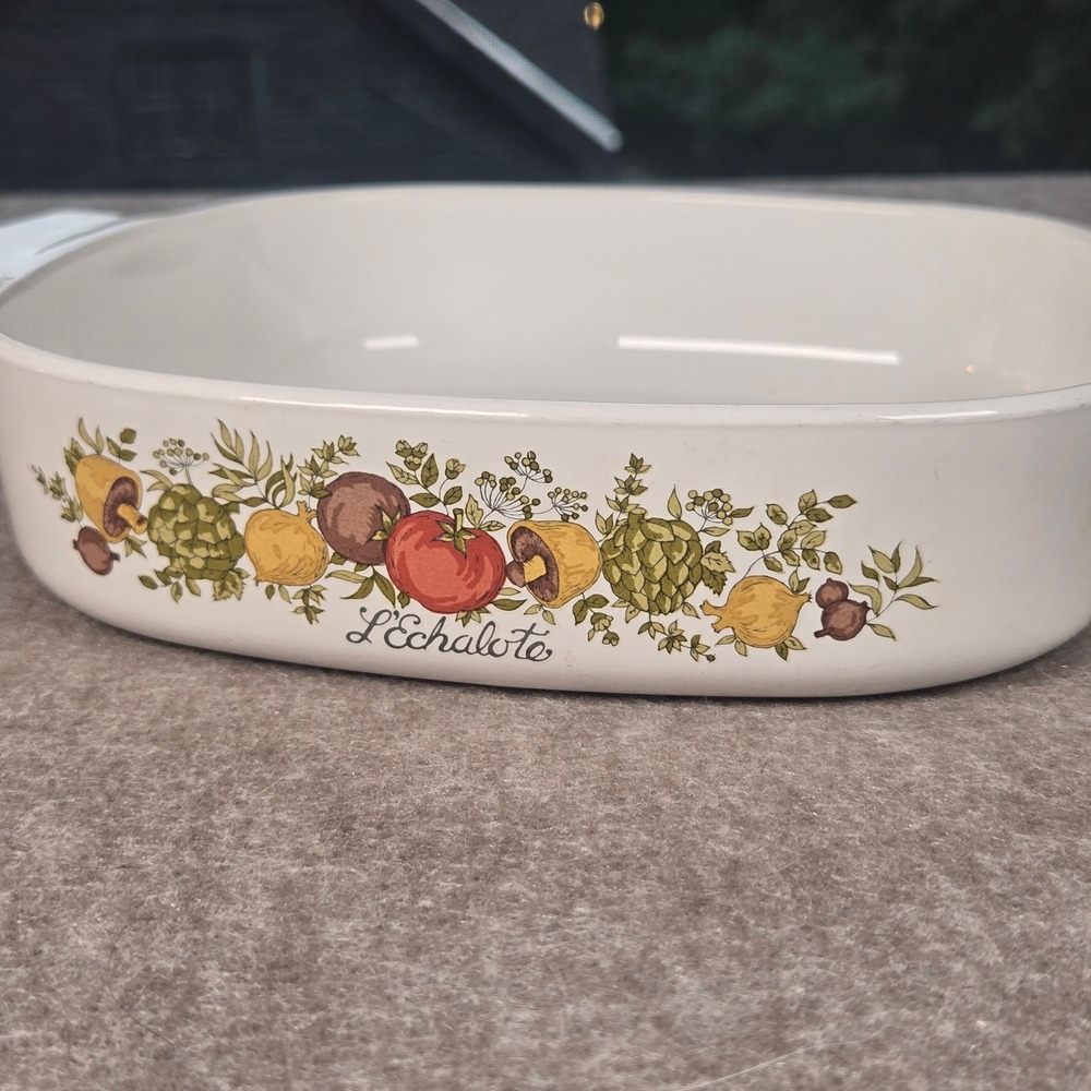 Vintage Corning Ware Spice O Life L'Echalote 8x8x2 A-8-B Square Baking Dish USA